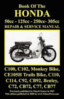 Honda Motorcycle Manual  All Models  Singles and Twins 1960 1966  50cc  125cc  250cc   305cc  Book PDF