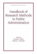 Handbook of Research Methods in Public Administration, Second Edition