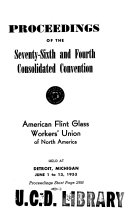 Proceedings of the ... Convention of the American Flint Glass Workers' Union