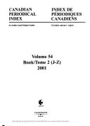 Canadian Periodical Index Book