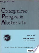Computer Program Abstracts