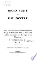 Rigid Tests of the Occult