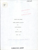 Illinois State Library Federal Documents Collection And Related Materials