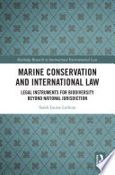 Marine Conservation and International Law Book