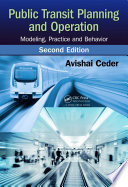 Public Transit Planning and Operation Book