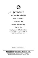 Tax Court Memorandum Decisions