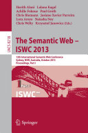 The Semantic Web - ISWC 2013