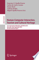 Human Computer Interaction  Tourism and Cultural Heritage