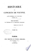 Histoire du Congrès de Vienne