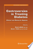 Controversies in Treating Diabetes Book