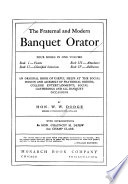 The Fraternal and Modern Banquet Orator Book PDF