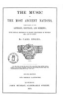 The Music of the Most Ancient Nations, Particularly of the Assyrians, Egyptians and Hebrews; with Special Reference to Recent Discoveries in Western Asia and in Egypt by Carl Engel