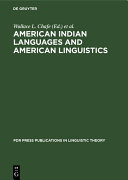 American Indian languages and American linguistics
