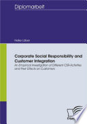 Corporate Social Responsibility and Customer Integration  