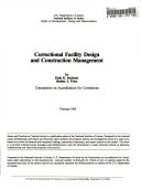 Correctional Facility Design and Construction Management