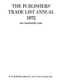 Publishers Trade List Annual