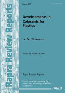 Developments in Colorants for Plastics