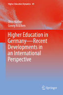 Higher Education in Germany—Recent Developments in an International Perspective Pdf/ePub eBook