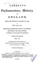 Cobbett's Parliamentary History of England