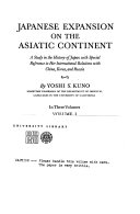 Japanese Expansion on the Asiatic Continent