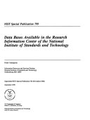 Data Bases Available in the Research Information Center of the National Institute of Standards and Technology