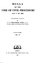 Mulla on the Code of Civil Procedure