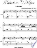 Prelude in C Major Easy Piano Sheet Music Book
