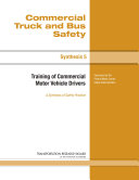 Training of Commercial Motor Vehicle Drivers
