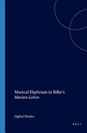 Musical Ekphrasis in Rilke's Marien-Leben