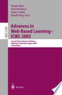 Advances in Web Based Learning    ICWL 2003 Book