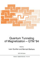 Quantum Tunneling of Magnetization     QTM    94
