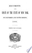 Documents of the Senate of the State of New York