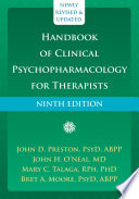 Handbook of Clinical Psychopharmacology for Therapists Book