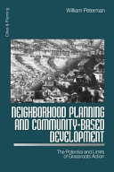 Neighborhood Planning and Community-Based Development