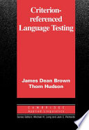 Criterion Referenced Language Testing