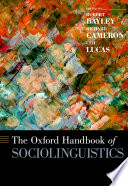 The Oxford Handbook of Sociolinguistics Book