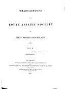 Transactions of the Royal Asiatic Society of Great Britain and Ireland