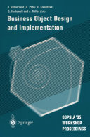 Business Object Design and Implementation