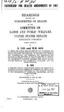 Hearings, Reports and Prints of the Senate Committee on Labor and Public Welfare