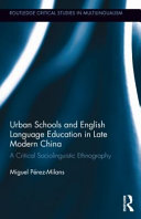 Urban Schools and English Language Education in Late Modern China