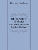 Of the Nature of Things Pdf/ePub eBook