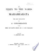 An Index to the Names in the Mahabharata Book