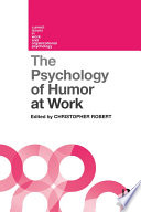 The Psychology of Humor at Work Book