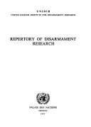 Repertory of Disarmament Research