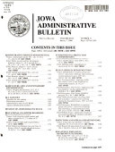 Iowa Administrative Bulletin