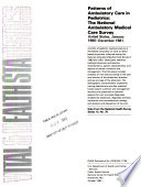 Patterns of Ambulatory Care in Obstetrics and Gynecology