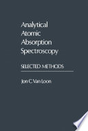 Analytical Atomic Absorption Spectroscopy Book