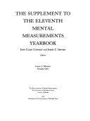 The Supplement to the     Mental Measurements Yearbook