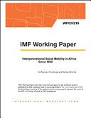 Intergenerational Social Mobility in Africa Since 1920