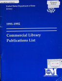 Commercial Library Publications List